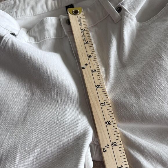 Lauren Ralph Lauren Jeans Womens 4 White Premier Straight Stretch Denim 5 Pocket - Picture 13 of 14